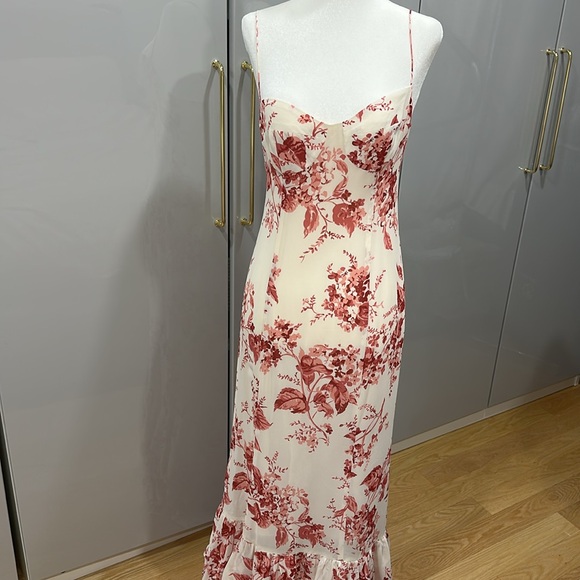 Reformation Fallon Floral Pink Maxi Dress - Picture 15 of 15